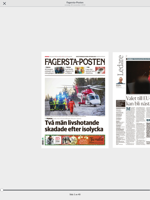 Screenshot #6 pour Fagersta-Posten e-tidning