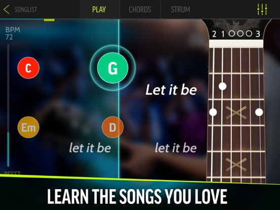 FourChords Guitar Songbook iPad app afbeelding 1