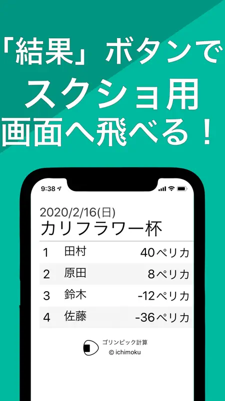 ゴルフで使える！ゴリンピック計算 screenshot 2 of 6