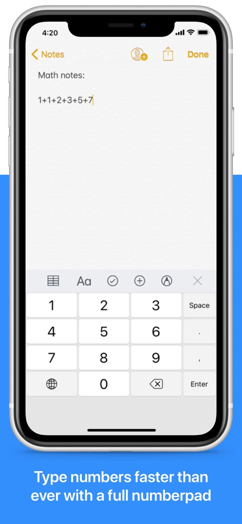 NumPad: Your Number Keyboard - numpad-numeric-keyboard-ios