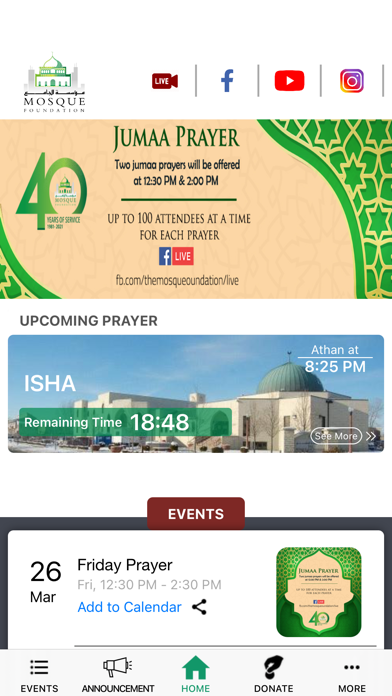 Mosque Foundation Screenshot