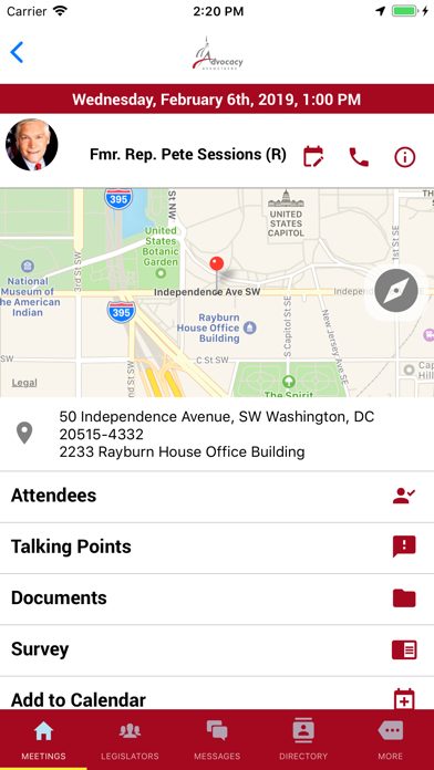 AdvocacyDay Screenshot