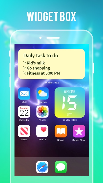 Widget Tools-Clock,Sticky Note