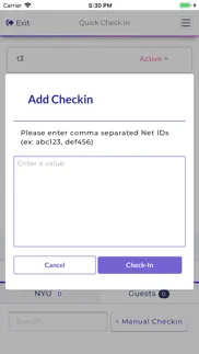 nyu events check in iphone screenshot 3