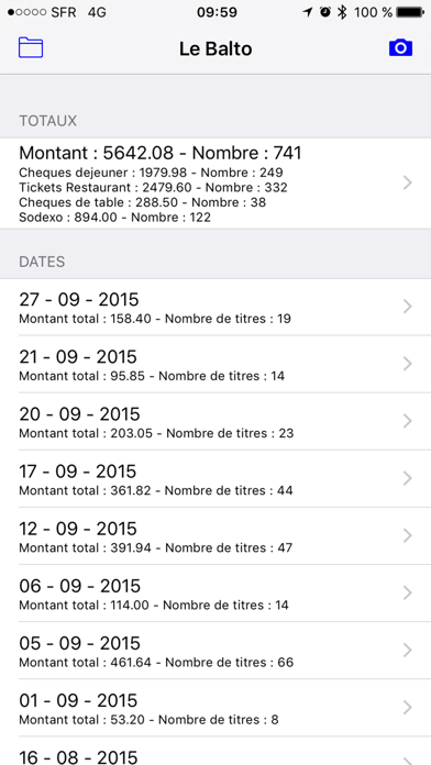 Tickets Restau Screenshot