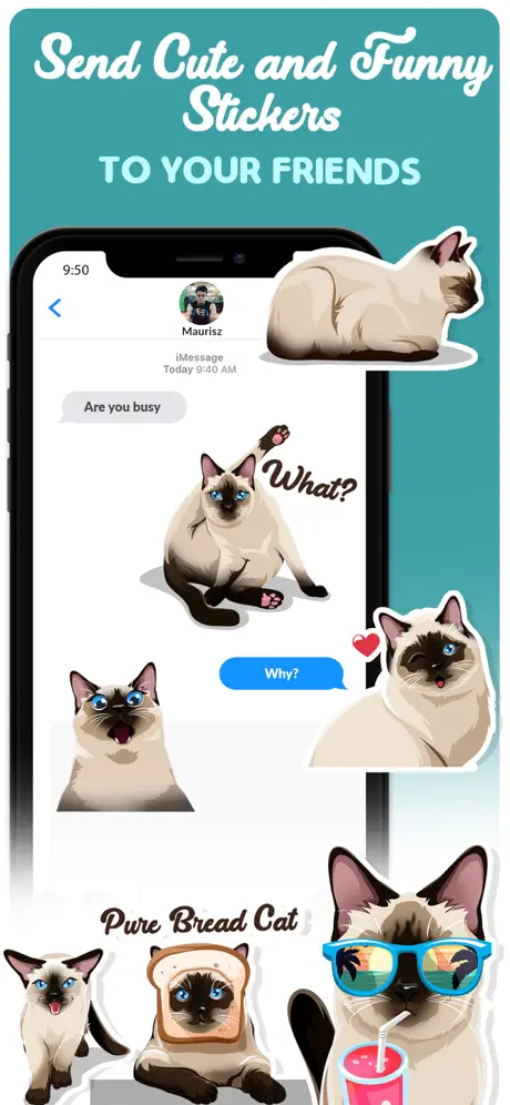 Siamese Cats Emoji Sticker