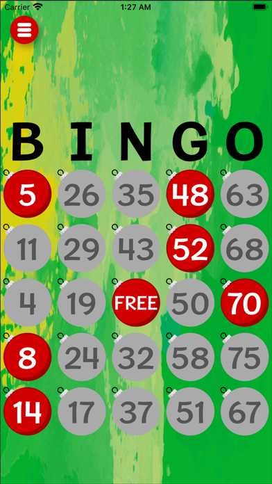 Bingo Card Screenshot