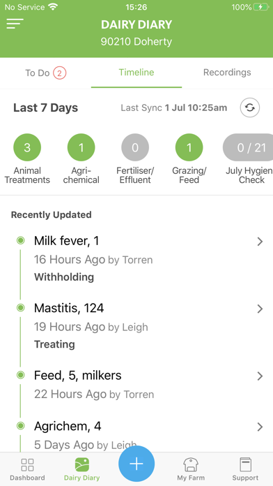 Farm Source Dairy Diary Screenshot