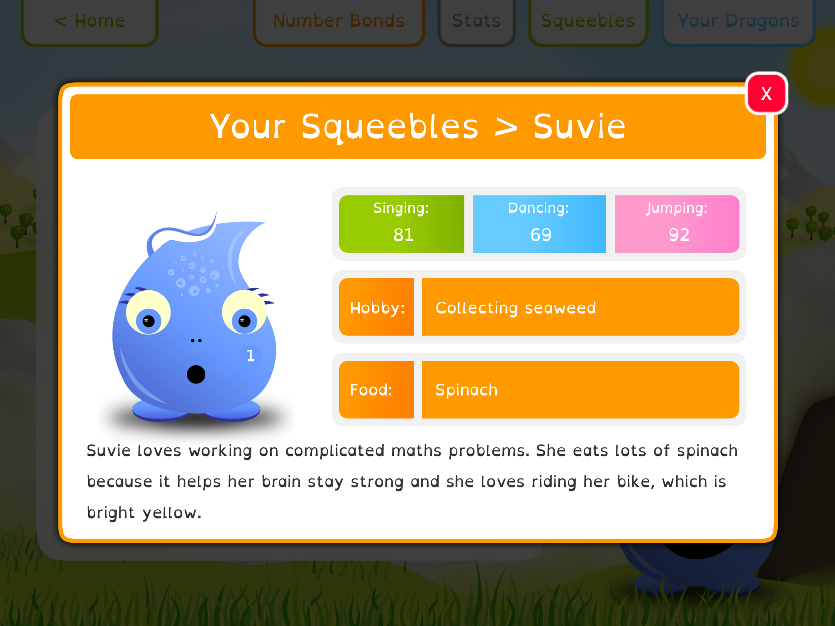 Squeebles Number Bonds