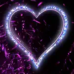 Love Heart Neon Stickers App Contact