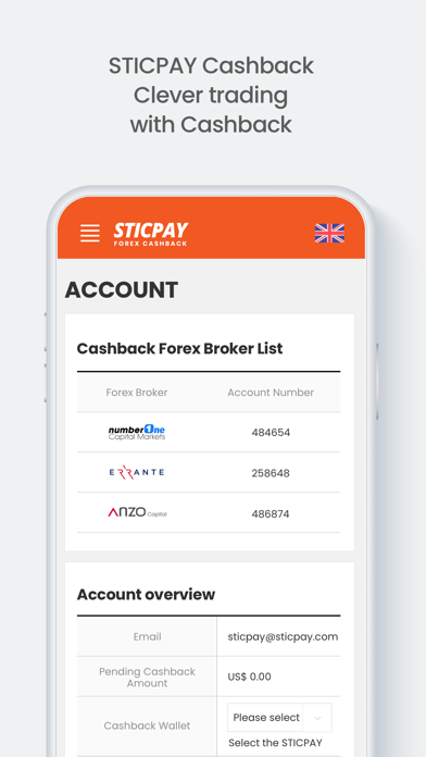 STICPAY Cashback Screenshot