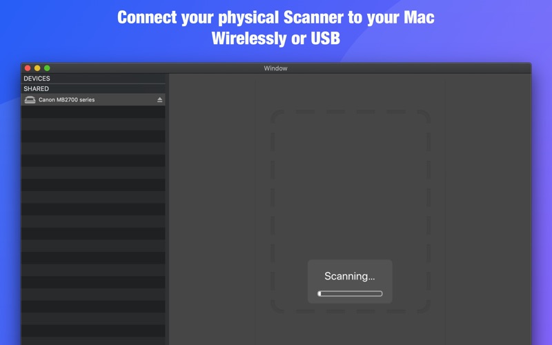 Physical Scanner Connect Screenshot