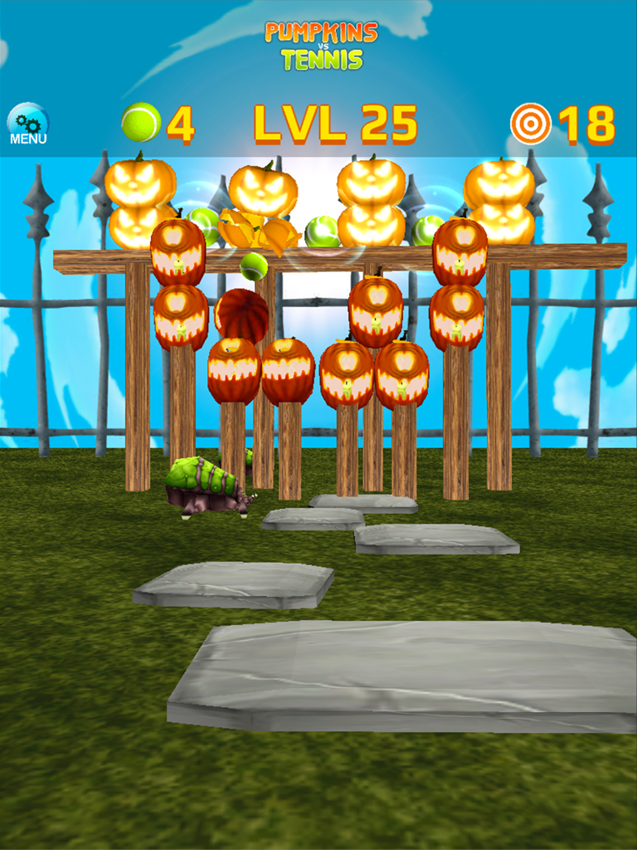 Ball Tossing Pumpkin vs Tennis screenshot 12