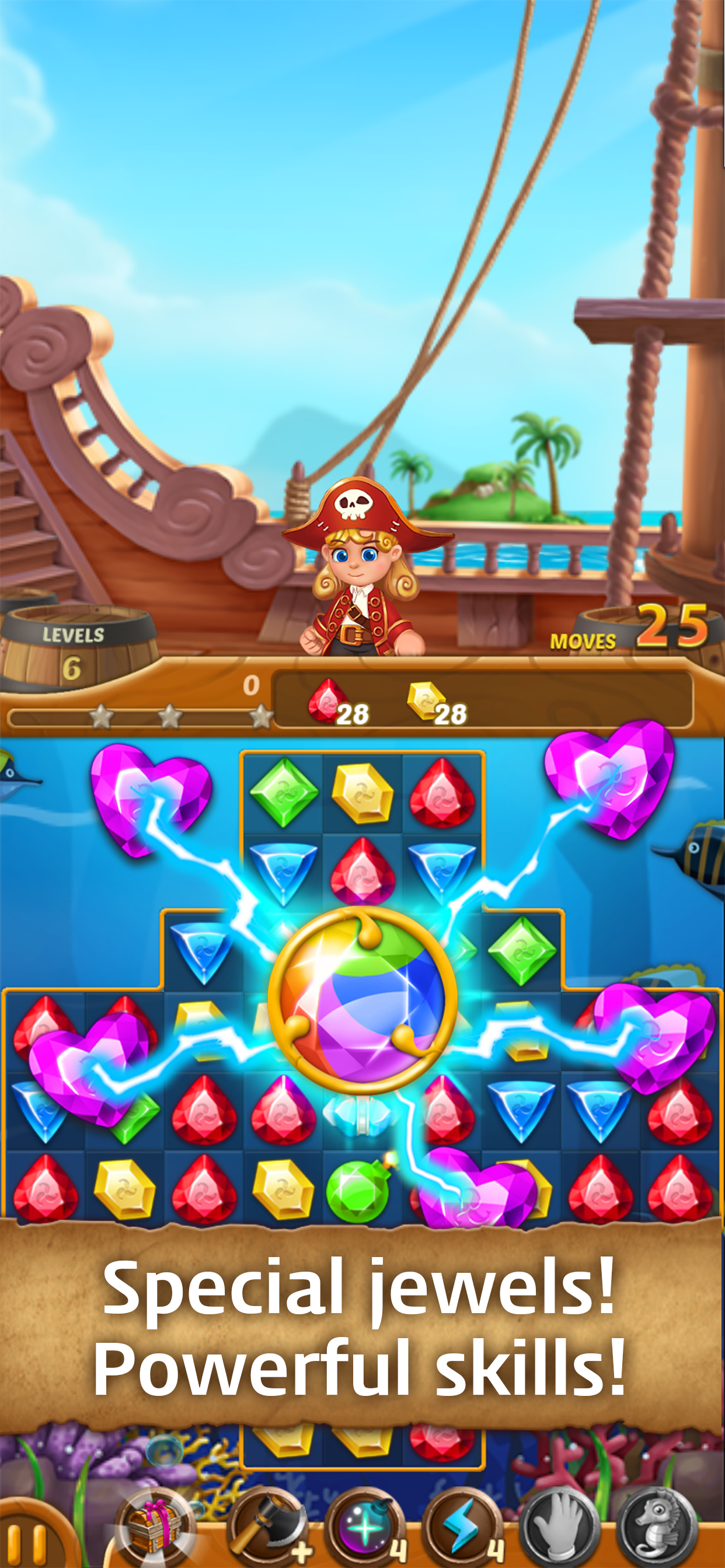 Jewels Ocean: Match3 Puzzle screenshot 3