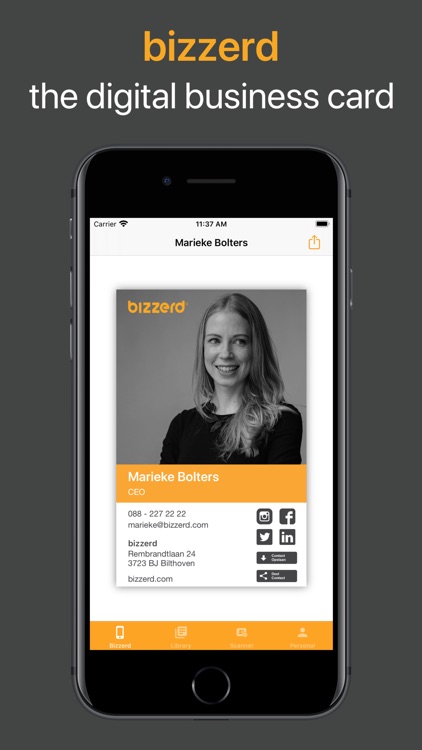 bizzerd digital business card