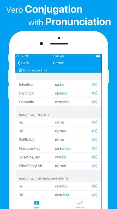 iRregular: Learn Spanish Verbs Screenshot