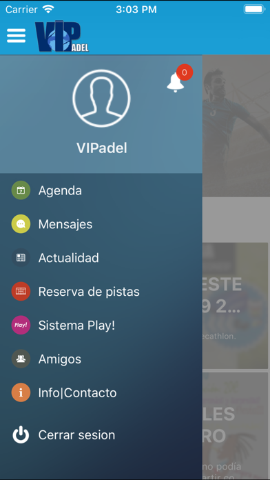 VIPadel screenshot 2