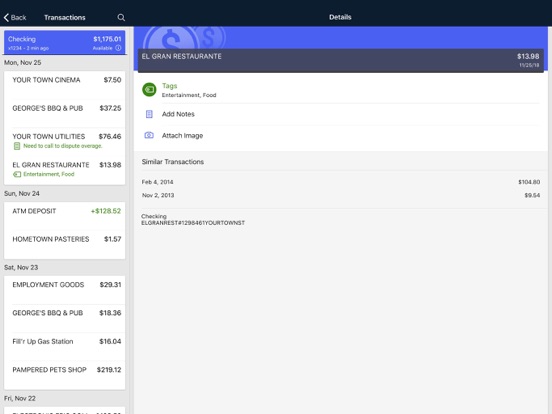 Rising Bank iPad screenshot 3 - Finance app