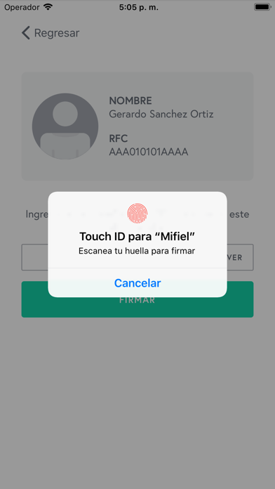 Mifiel Screenshot