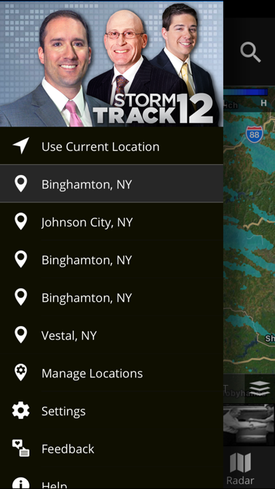 WBNG Storm Track 12 Screenshot