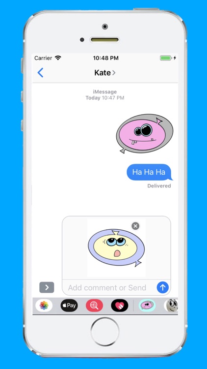 Funny emoticons smile stickers screenshot-4