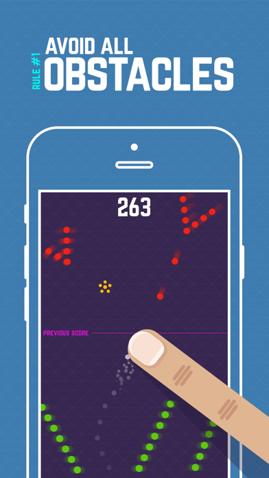 Finger Hero : Avoid obstacles screenshot 1