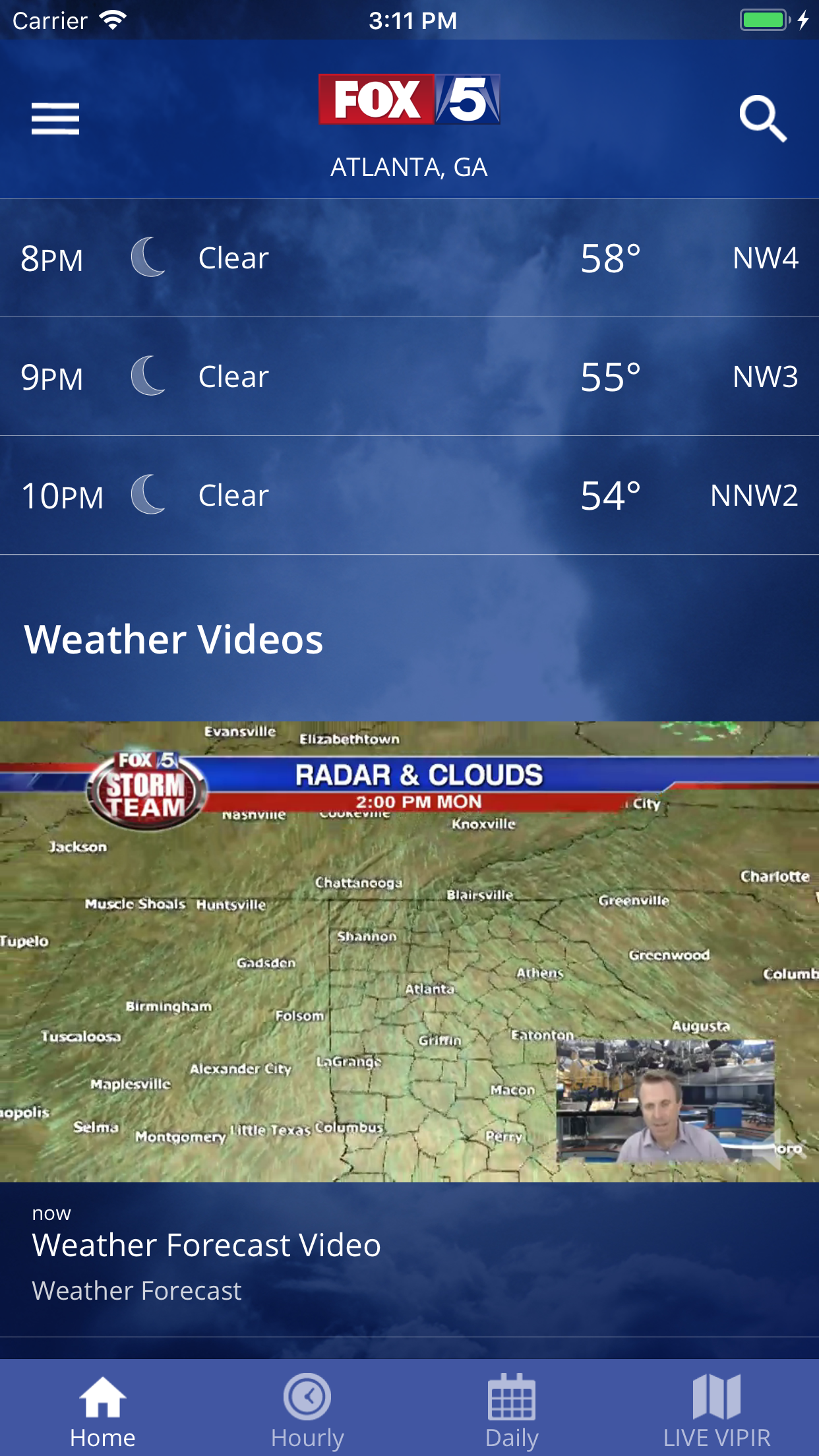 FOX 5 Storm Team Weather Radar screenshot 2