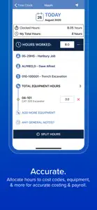 HCSS myField: Track job hours screenshot #4 for iPhone