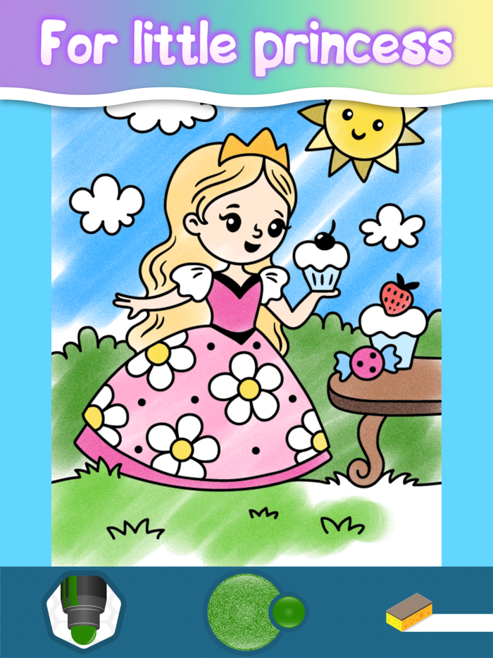 Baby coloring games for girls