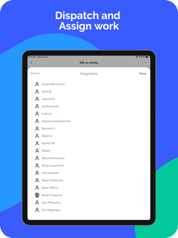 Fielda iPad screenshot 6 - Business app