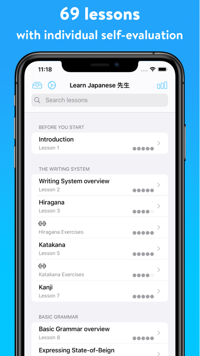 Learn Japanese: Sensei Screenshot