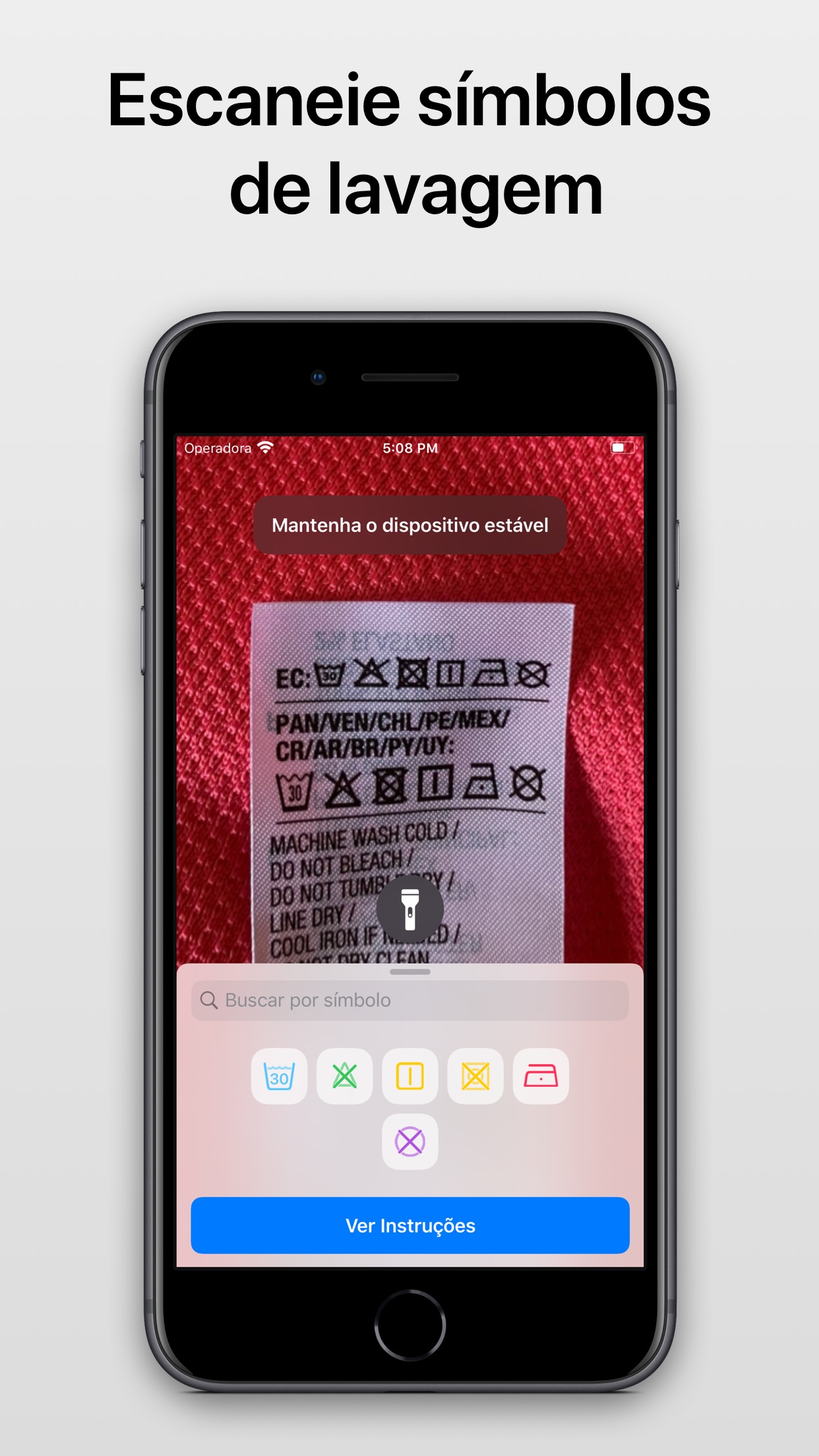 Screenshot do app Laundry Lens