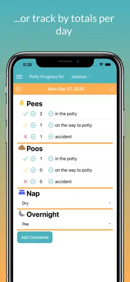 Game screenshot Potty Training Tracker apk