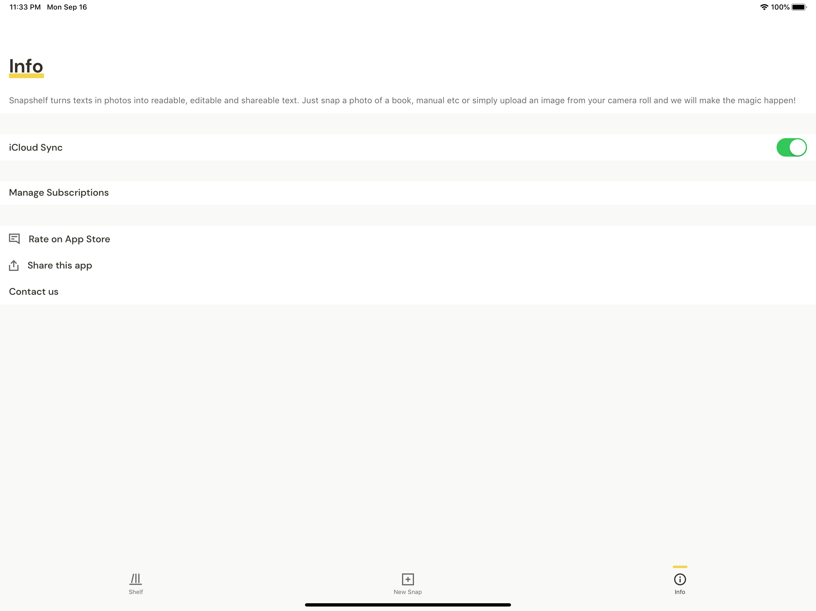 Snapshelf Text Reader App screenshot 10