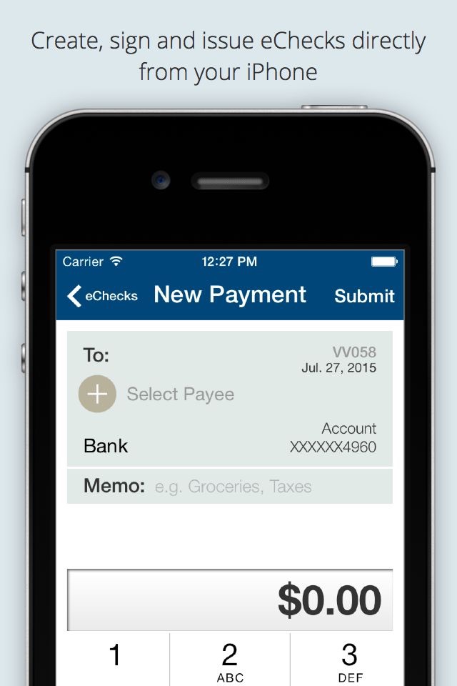 eChecksPro Mobile Checkbook screenshot 3