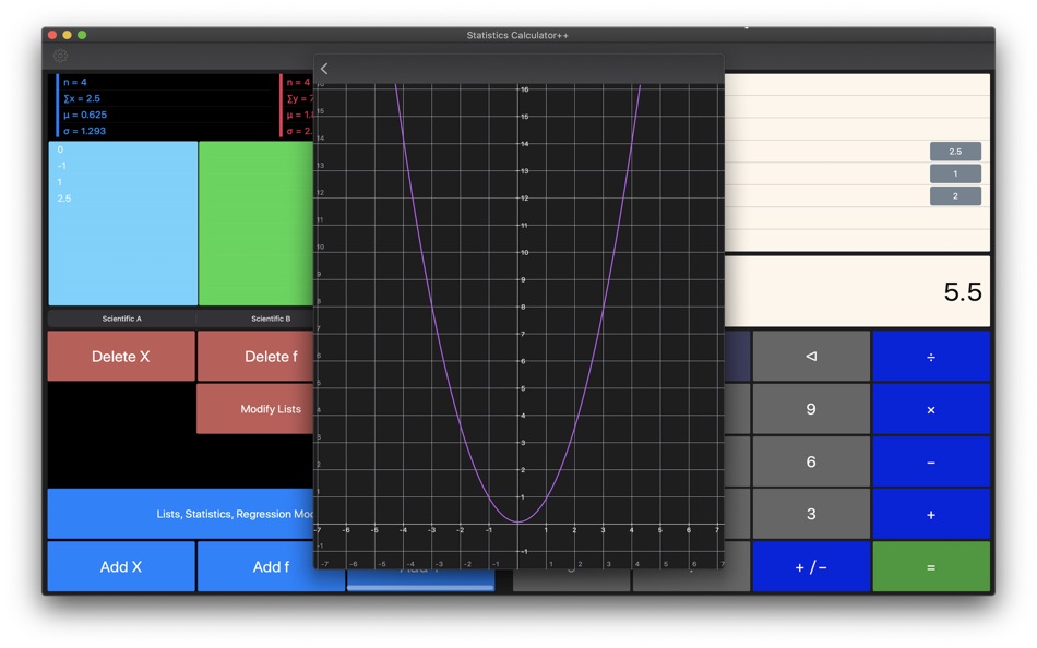 #10. Statistics Calculator++ (macOS) 由: Dogahe
