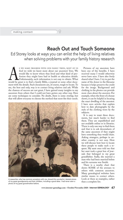 Internet Genealogy Magazine screenshot-7