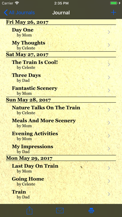 Trip Boss Travel Journal Screenshot