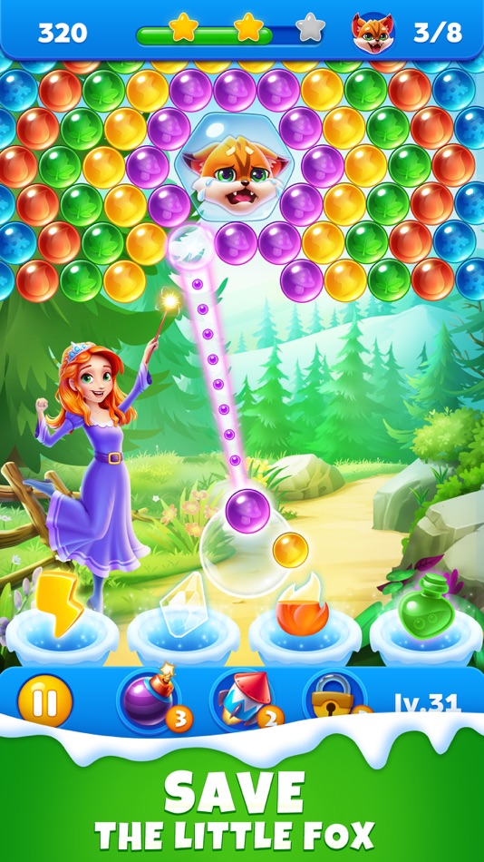#3. Bubble Bling (iOS) 由: Adevote Interactive