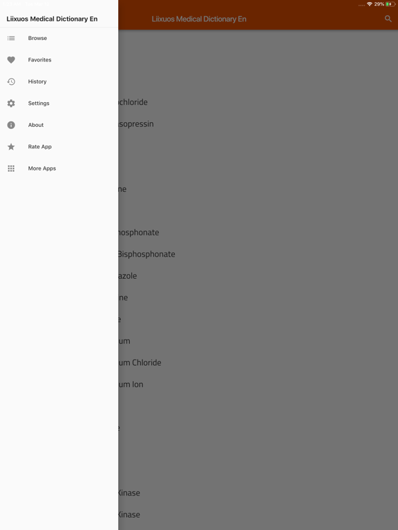 Liixuos Medical Dictionary En iPad screenshot 4 - Medical app