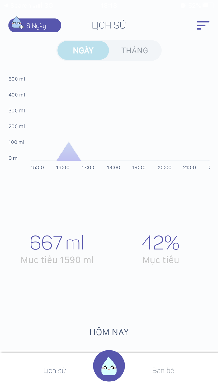 Finme-Nhắc uống nước mỗi ngày