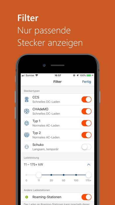 swisscharge.ch eMobility App Screenshot