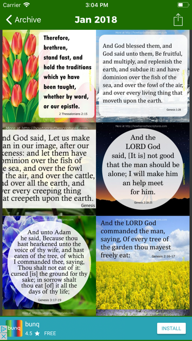 Encouraging Bible Verses · Screenshot