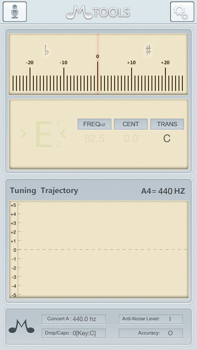 Screenshot #1 pour Elegantune Pro Chromatic Tuner