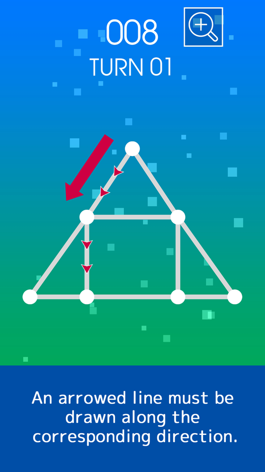 #3. 1LINE One Touch Drawing Puzzle (iOS) 由: Yumi Mito