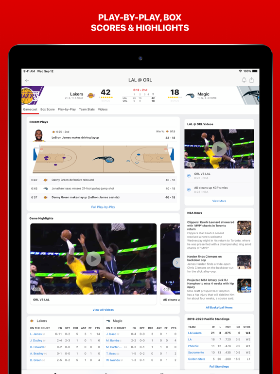 iPad Image of ESPN: Live Sports & Scores