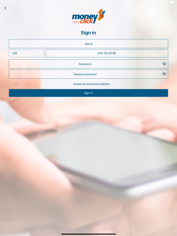 MoneyClick iPad screenshot 3 - Finance app