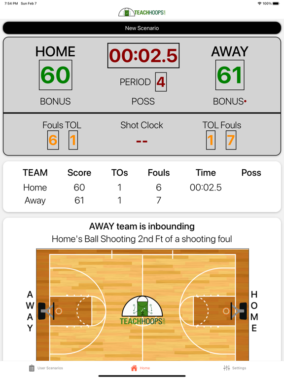 Screenshot #4 pour Basketball Scenarios Pro