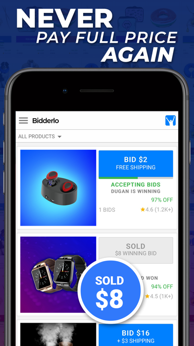 BIDDERLO: DEALS FROM $1 screenshot 3