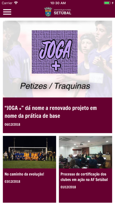Associação Futebol Setúbal Screenshot